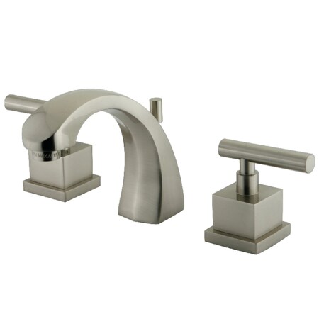 Kingston Brass KS4988CQL 8" Widespread Bathroom Faucet, Brushed Nickel KS4988CQL